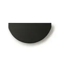 Ручка-скоба CAPPIO H002BL полукруглая, алюминий, L=78 мм, м/о 65 мм, чёрная