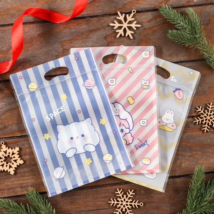 Пакет Zip-lock, Пакет Zip-lock, "Корейский стиль", 15,5*22+3,5см МИКС