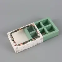 Коробка для 6 конфет &laquo;Желаю счастья&raquo;, 13.7&times;9.8&times;3.8 см