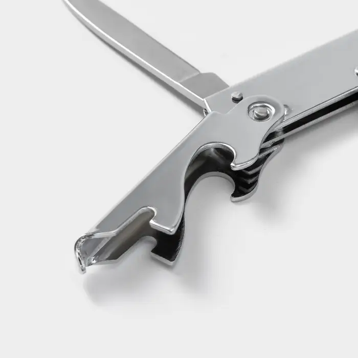 Штопор-открывашка Доляна &laquo;Универсальная&raquo;, h=14 см, серебристый