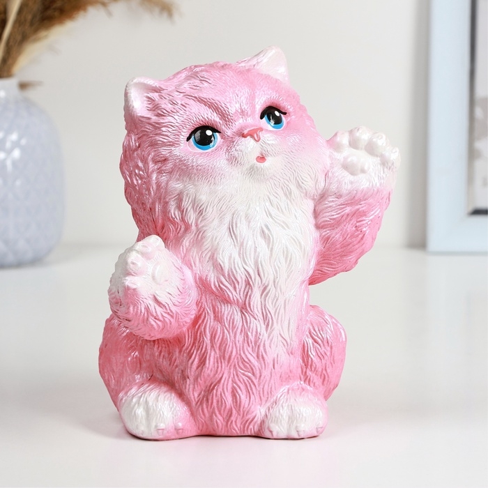 Копилка Копилка "Радостный кот" розовый, 20см