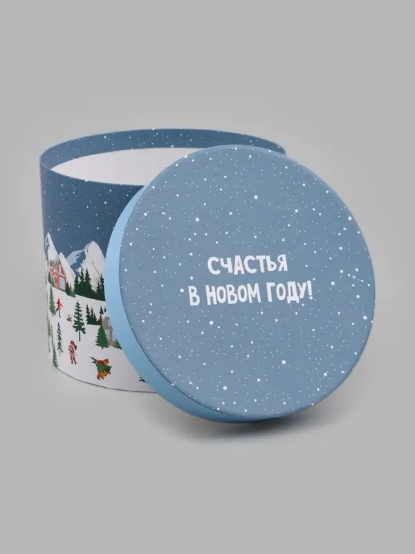 Набор подарочных коробок 5 в 1 &laquo;Зимний городок&raquo;, 13&times;14‒19.5&times;22 см