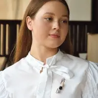 Булавка &laquo;Камешки&raquo; 7.5 см, цветная в серебре
