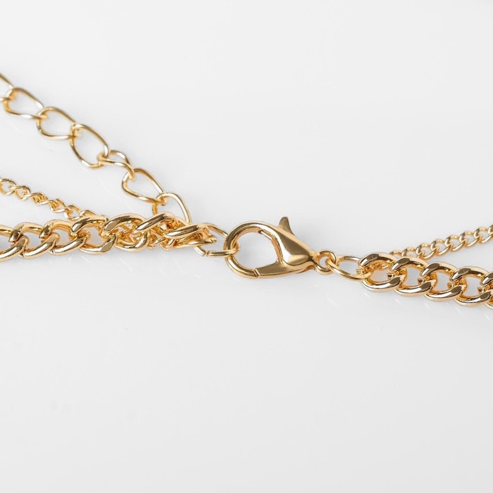 Кулон «Цепь двойная» крестик, цвет золото, 43 см Кулон «Цепь двойная» крестик, цвет золото, 43 см