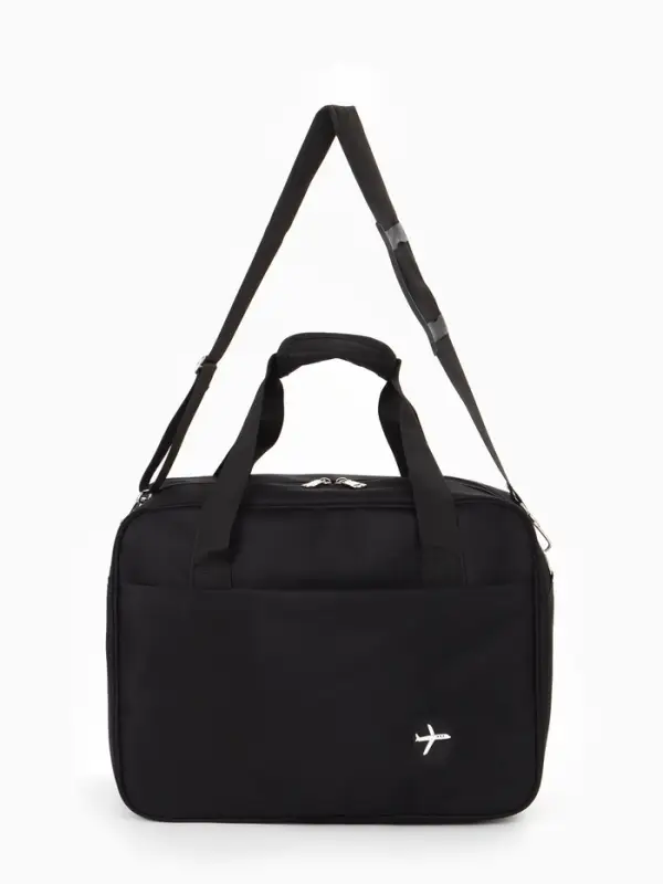 Сумка дор РК Полет, 30*20*40, отд на молнии, н/карман, дл ремень, черный