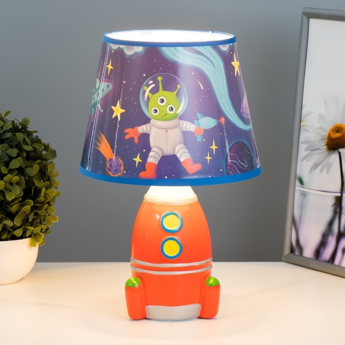 Настольная лампа  Настольная лампа "Космический корабль " Е14 15Вт МИКС 20х20х31 см RISALUX