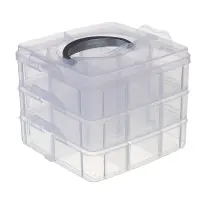 Органайзер тм VETTA, 3-х уровневый, 18 ячеек, пластик, 15х15х12,5см