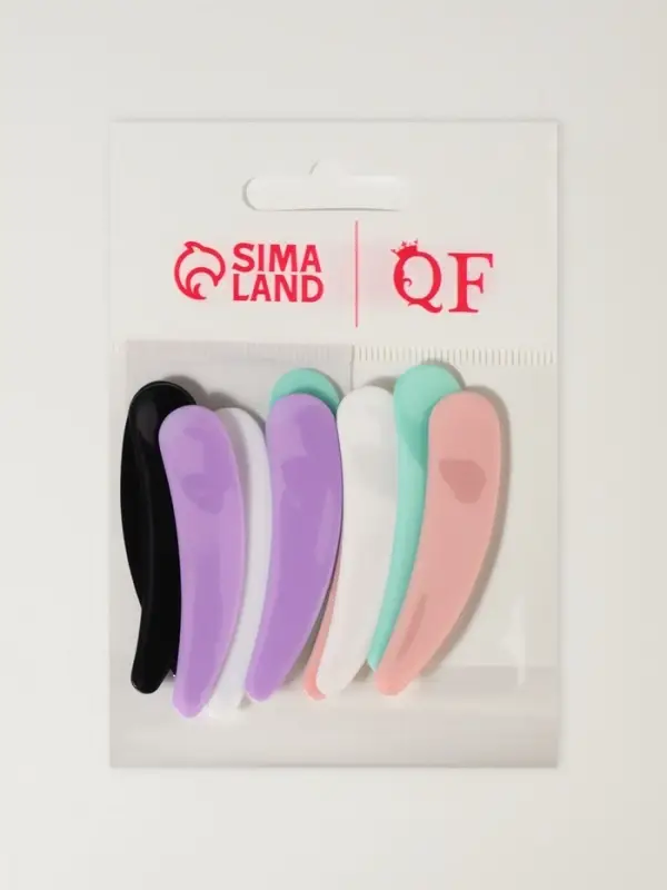 Шпатель - лопатка для косметических средств, набор - 10 шт., разноцветный