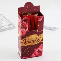 Ручка-эко шариковая, синяя паста, 1 мм «Золотому Учителю»