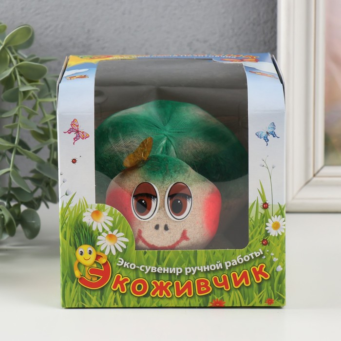 Растущий подарок травка Экоживчик "Черепаха" в подарочной упаковке МИКС