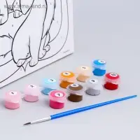 Картина по номерам для детей Друзья, 20&times;30 см, &laquo;Кошечка&raquo;