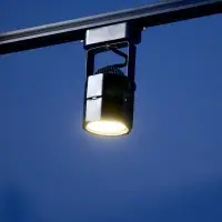 Трековый светильник под лампу Gu5.3, восьмигранный, чёрный