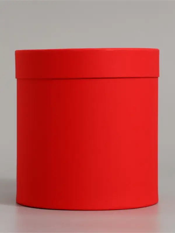Коробка подарочная, завальцованная &laquo;Красная&raquo;, 18&times;18 см