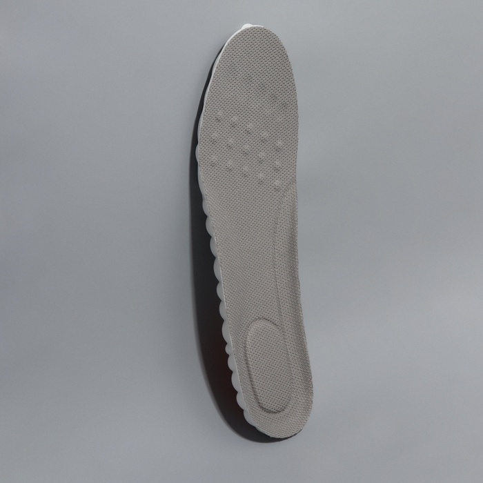 Стельки для обуви, универсальные, р-р RU до 39 (р-р Пр-ля до 40), 25,5 см, пара, цвет серый Стельки для обуви, универсальные, р-р RU до 39 (р-р Пр-ля до 40), 25,5 см, пара, цвет серый