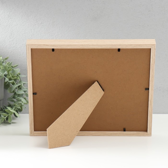 Фоторамка дерево, стекло 13х18 см Фоторамка дерево, стекло 13х18 см "Эко лайт" бежево-белая 3х22х27 см