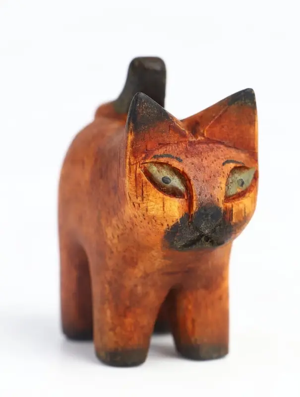 Фигурка &laquo;Причудливый кот&raquo;, 5.5&times;4.5&times;2.5 см, дерево