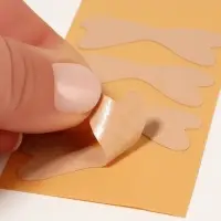 Наклейки против вросших ногтей, 6 шт., 4.5&times;1.7 см, бежевые