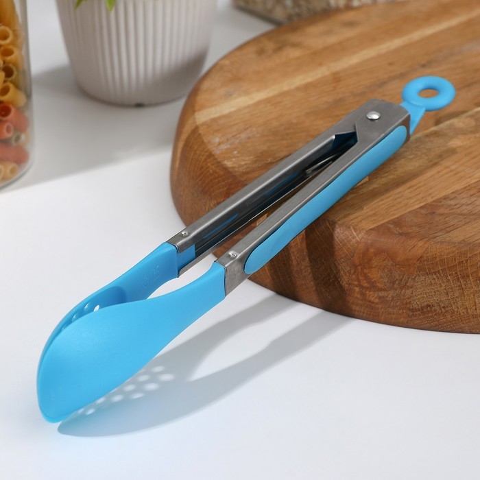 Щипцы гарнирные «Горох», 26 см, цвет МИКС Щипцы гарнирные «Горох», 26 см, цвет МИКС