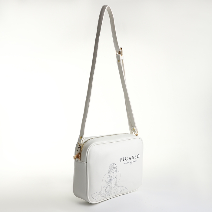 Сумка женская через плечо TEXTURA, маленького размера, цвет белый