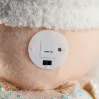 Светодиодная фигура &laquo;Дед Мороз&raquo; 55-84 см, текстиль, телескопические ножки, 1 LED, от батареек LR1130&times;3, свечение тёплое белое