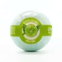 Бомбочка для ванны, 120 г, аромат мяты и лайма, Кладовая красоты