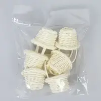 Кукольная миниатюра &laquo;Корзинка&raquo;, цвет белый