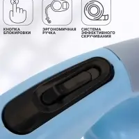 Рулетка - поводок &laquo;Косточка&raquo;, 3 м, с контейнером для пакетов, пластик, голубая