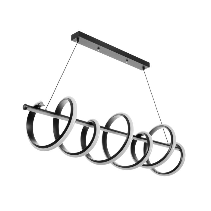 Светильник с ПДУ Светильник с ПДУ "Спираль" LED 120Вт 3000-6000К черный 100х28х27 см