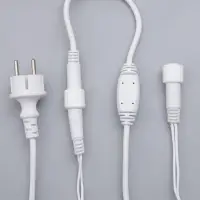 Гирлянда &laquo;Бахрома&raquo; 3&times;0.6 м, IP44, УМС, белая нить, 160 SMD-LED, свечение белое, 220 В