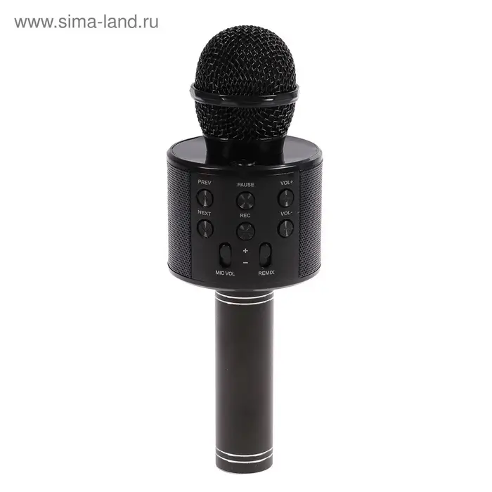 Микрофон для караоке Luazon LZZ-56, WS-858, 1800 мАч, чёрный