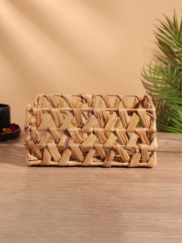 Корзина плетеная 26x19x12 см, водный гиацинт