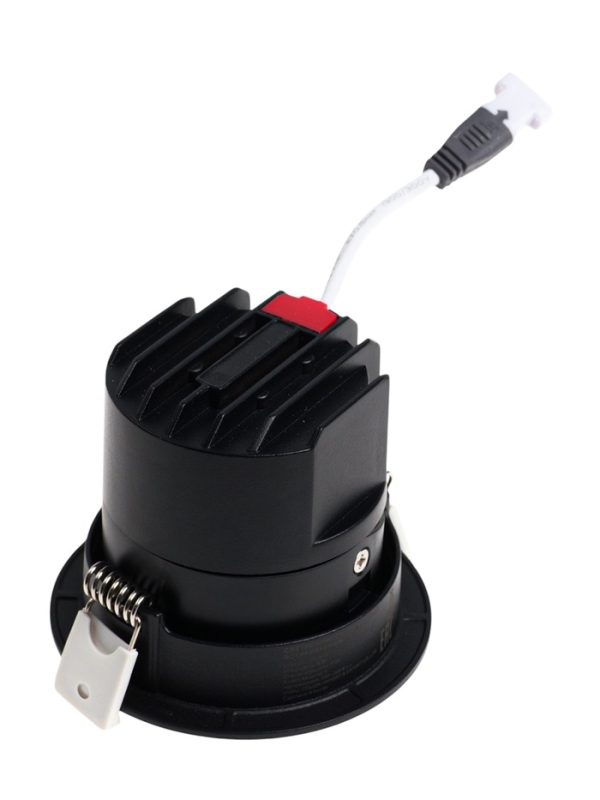 Светильник светодиодный встраиваемый, поворотный, 6Вт, 6500К, с драйвером, D75, черный Светильник светодиодный встраиваемый, поворотный, 6Вт, 6500К, с драйвером, D75, черный