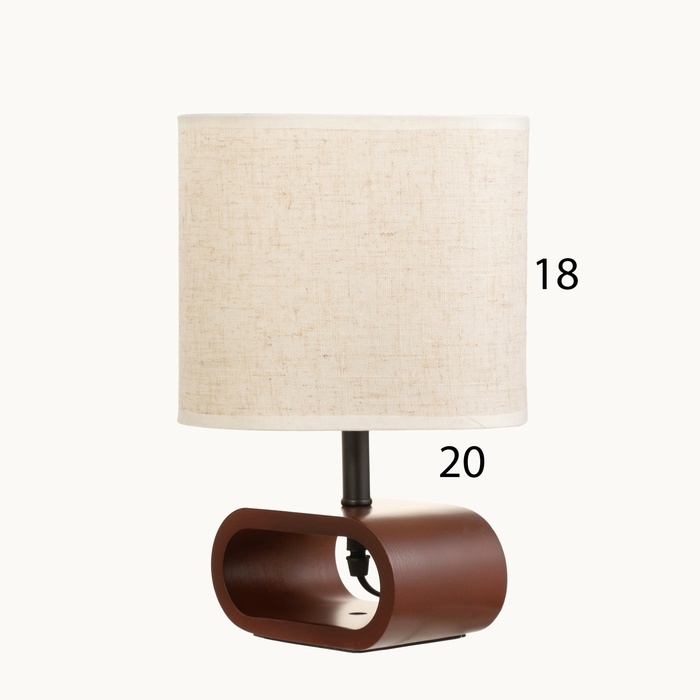 Лампа настольная Лампа настольная "Лилит" 1х40Вт Е27 орех красный 11,5х20х30см