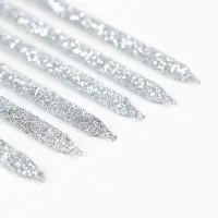 Свечи для торта "Твой день", набор 6 штук серебро