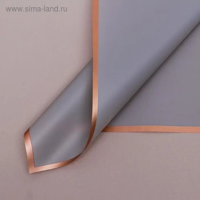 Пленка для цветов «Золотая полоса», дымчатый, 58×58±5% см Пленка для цветов «Золотая полоса», дымчатый, 58×58±5% см