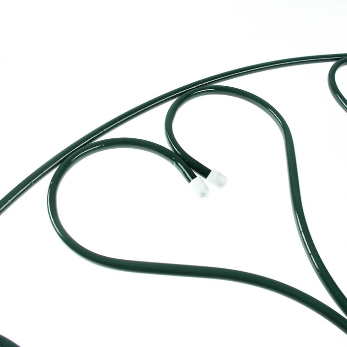 Ограждение декоративное, 69 × 410 см, 5 секций, с заглушками, металл, зелёное, «Лебедь» Ограждение декоративное, 69 × 410 см, 5 секций, с заглушками, металл, зелёное, «Лебедь»