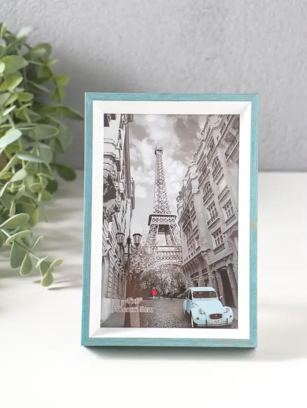 Фоторамка пластик 10х15 см "Данте" голубая лагуна 16х10,8х2,5 см