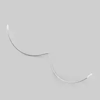 Монокость для бюстгальтера, 190 + 190 мм, цвет серебряный