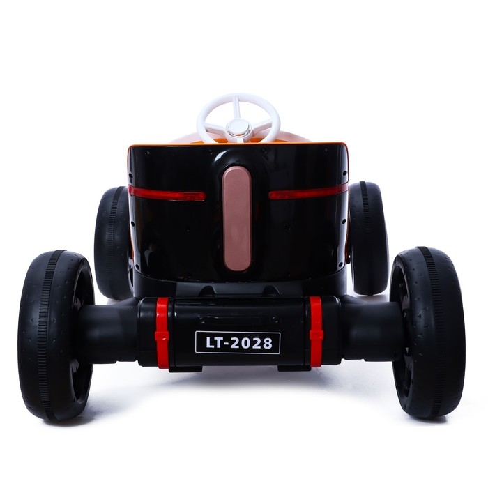 Электромобиль «Ретро», 2 мотора, цвет оранжевый Электромобиль «Ретро», 2 мотора, цвет оранжевый