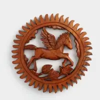 Панно &laquo;Пегас&raquo;, 20&times;20&times;2 см, дерево суар