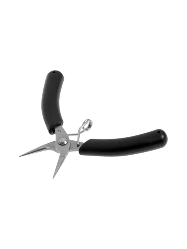 Круглогубцы для электроники ТУНДРА mini, нерж. сталь, противоскользящие рукоятки, 90 мм