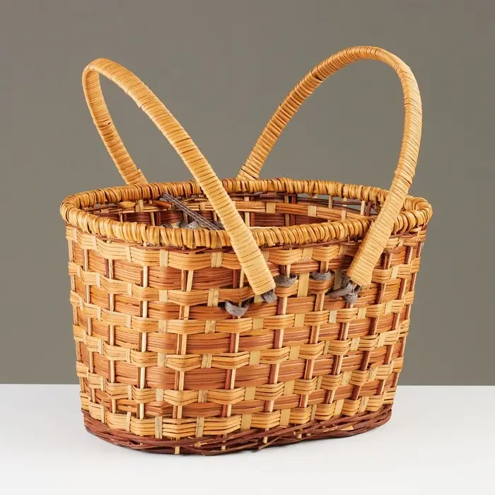 Корзина плетеная &laquo;Пикник&raquo;, 20&times;33&times;18/33, ротанг