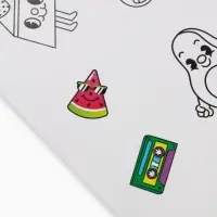 Наклейки детские, раскраска, 3 листа, А5 «Приколы»