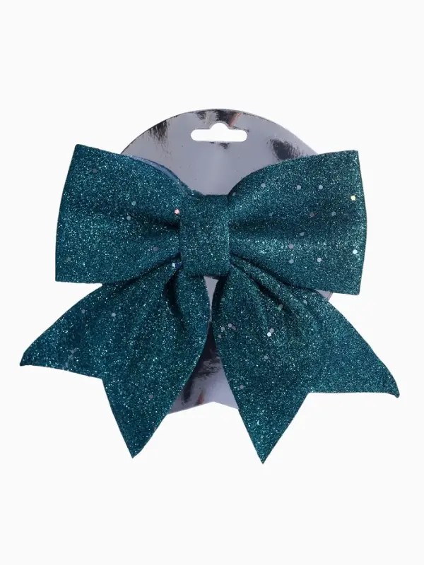 Ёлочная игрушка &laquo;Зимнее волшебство. Бант&raquo; пластик, 20&times;18 см, зелёный