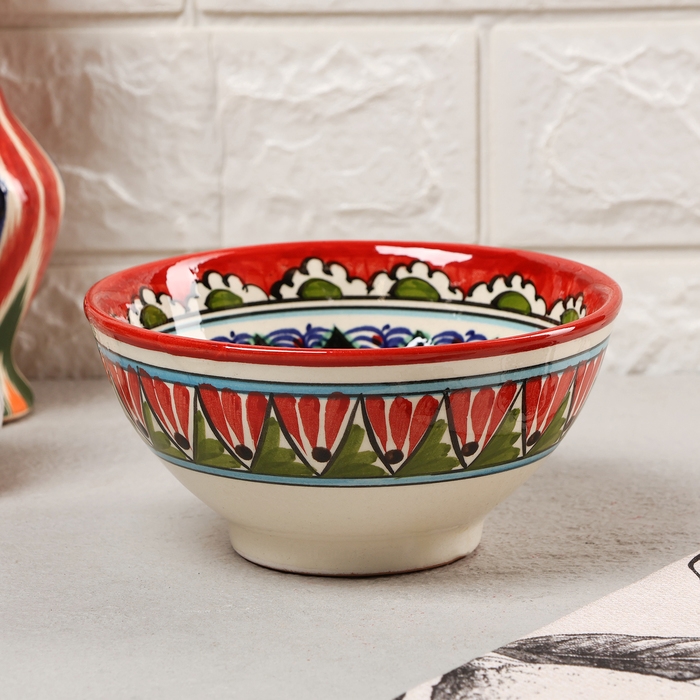 Коса Риштанская Керамика  Коса Риштанская Керамика "Узоры" 15 см, малая,