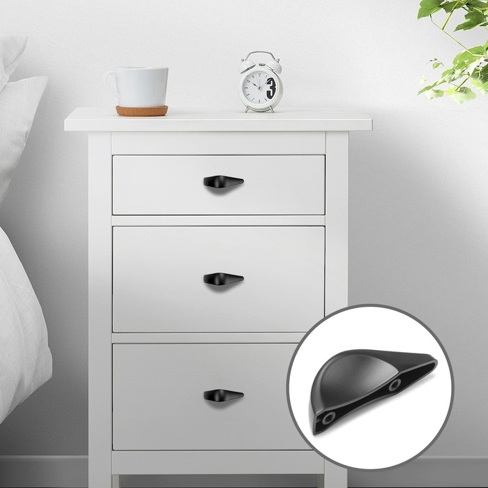 Ручка-скоба CAPPIO RSC029, м/о 32 мм, цвет черный Ручка-скоба CAPPIO RSC029, м/о 32 мм, цвет черный