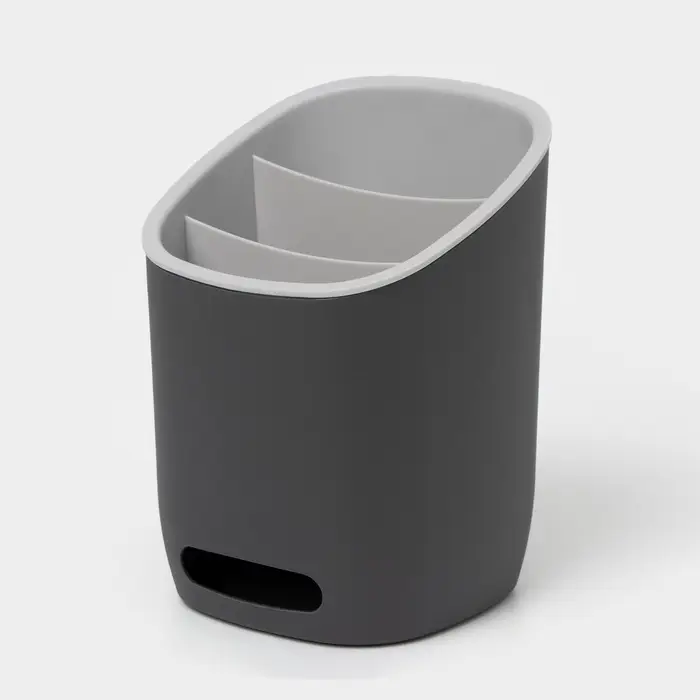 Подставка для столовых приборов IDEA &laquo;ИЗЛИ&raquo;, 25&times;14.5&times;19 см, пластик, графитовая