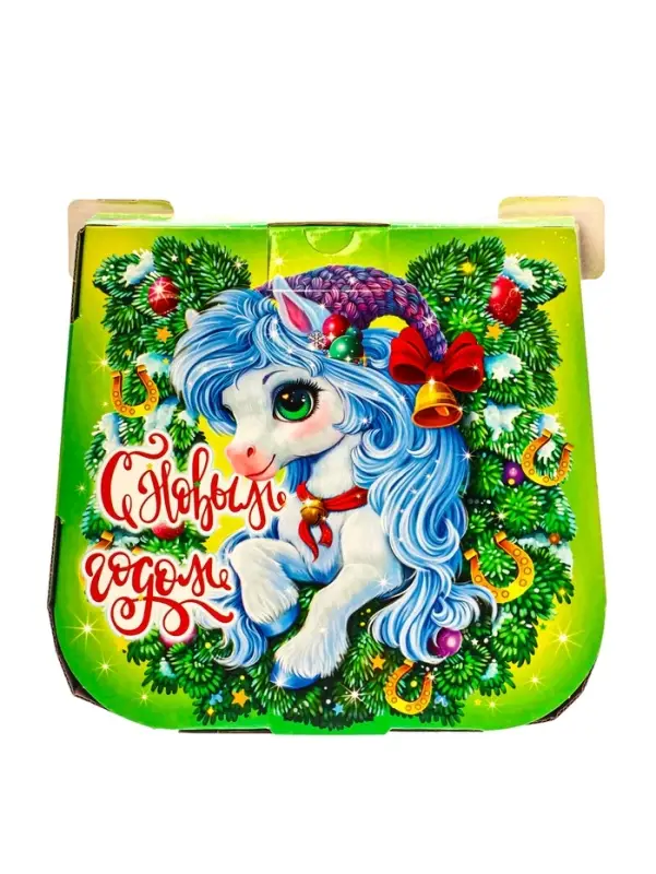 Подарок в картонной упаковке ПОДКОВА ЗЕЛЕНАЯ 1000 гр