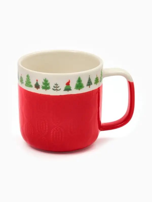 Кружка чайная новогодняя «Ёлочки», 350 мл, ручная работа Кружка чайная новогодняя «Ёлочки», 350 мл, ручная работа