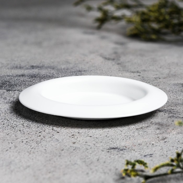 Подсвечник Подсвечник "Чашка" металл, 9,4х1,2 см, белый